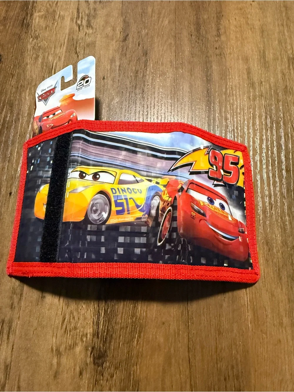 Disney Cars Lightning McQueen Sleeve Wallet in Red and Yellow